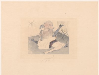 Exercício de flexibilidade de um dançarino de cancan
Brisement à terre de Louis Legrand (signed by artist)