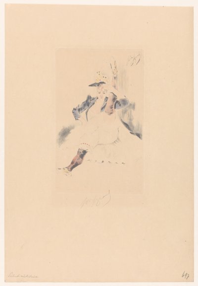 Groetende cancan-danseres
A saudação militar de Louis Legrand (signed by artist)