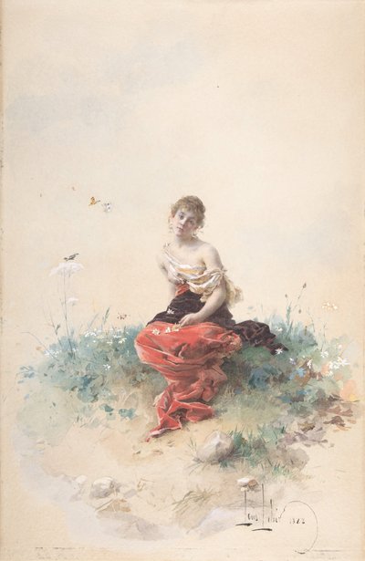 Figura Feminina, século XIX. de Louis Leloir