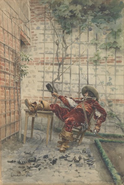 Em Suas Taças, 1872. de Louis Leloir