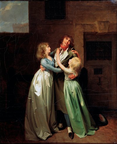 Uma despedida triste, década de 1780 de Louis Leopold Boilly