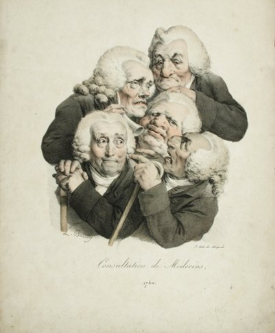 Consulta dos Médicos, 1823 de Louis Leopold Boilly