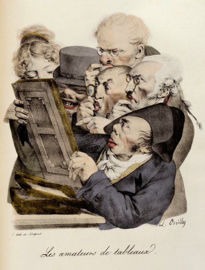 Amantes de quadros Gravura de Louis-Leopold Boilly (Louis Leopold Boilly de Louis Leopold Boilly
