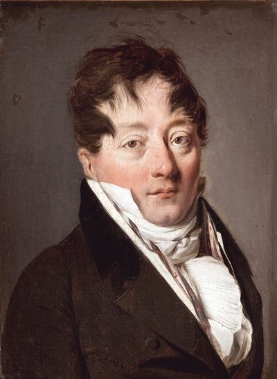 Retrato de Alexandre Balthazar Laurent Grimod de la Reyniere (1758-1837) par Boilly, Louis-Leopold (Louis Leopold) (1761-1845), - Óleo sobre tela, 22x17 - Musee Marmottan Monet, Paris de Louis Leopold Boilly