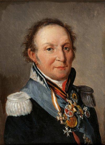 Retrato do marechal de campo Conde Ludwig Adolf Peter de Sayn-Wittgenstein-Ludwigsburg 1769-1843 de Louis Leopold Boilly