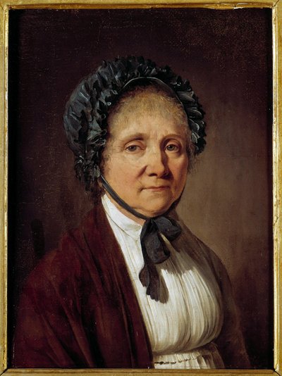 Retrato de Madame Nicolas Vincent Arnault, mãe do escritor Antoine Vincent Arnault Pintura de Louis Leopold Boilly de Louis Leopold Boilly