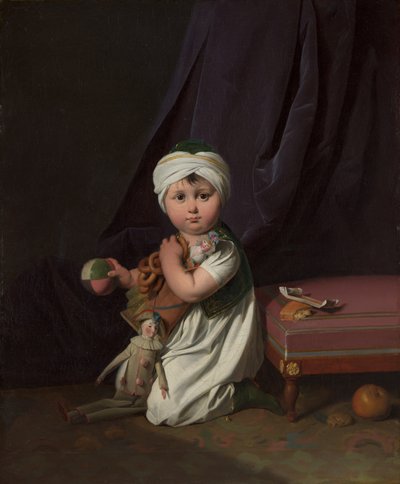Retrato de um menino, ca. 1805 de Louis Leopold Boilly