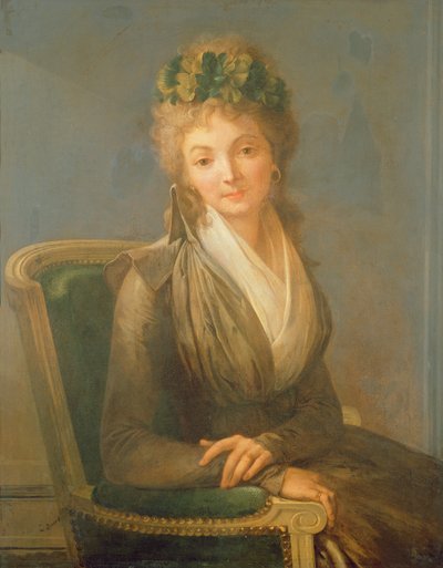 Retrato presumido de Lucile Desmoulins (1771-94) 1794 (óleo sobre tela) de Louis Leopold Boilly