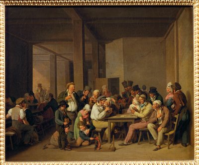 Scene de cabaret - cenas numa taberna ... de Louis Leopold Boilly