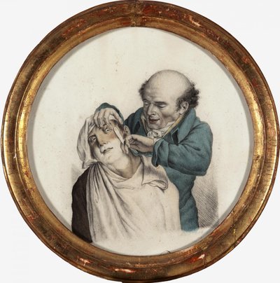 Barbeiro hábil, 1823 de Louis Leopold Boilly
