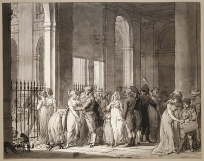 As Arcadas do Palais-Royal de Louis Leopold Boilly