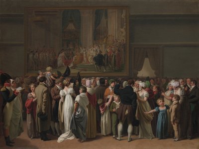 A exibição pública da coroação de Davids no Louvre, 1810. de Louis Leopold Boilly