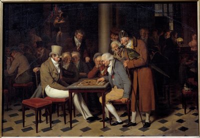 O interior de um café diz que a festa das senhoras no Café Lamblin no Palais Royal em Paris Pintura de Louis Leopold Boilly (1761-1845) Sol do século XIX. 0,38x0,55 m Chantilly, Musee Conde de Louis Leopold Boilly