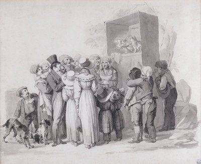 Louis-Léopold Boilly - O Gato Pobre (sketch) de Louis Leopold Boilly