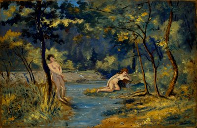 Ninfas de pé e reclinadas de Louis M. Eilshemius
