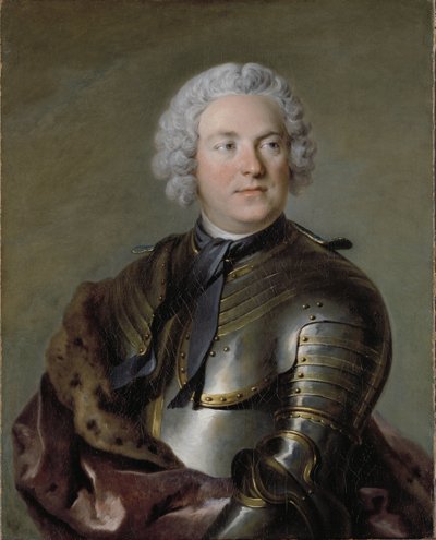 Charles Gustave de Tessin, aristocrata e político sueco - Retrato de Carl Gustaf Tessin (1695-1770), por Tocque, Louis (1696-1772) Óleo sobre tela de Louis Tocqué