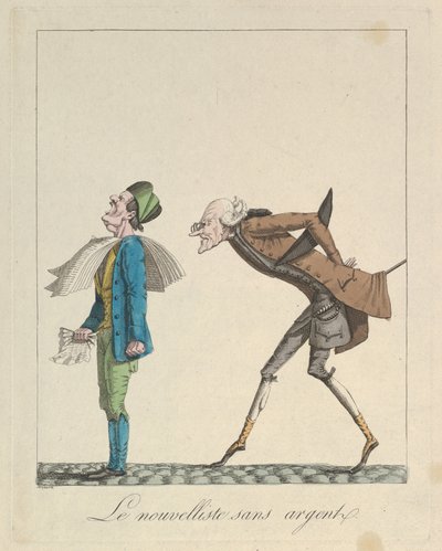 Le Nouvelliste Sans Argent, 1814. de Louis Maleuvre