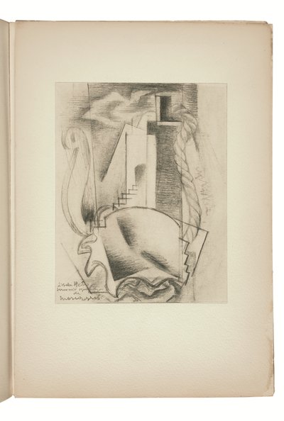Página de Indicateur des chemins de cœur Paris, publicado por Jeanne Bucher de Louis Marcoussis
