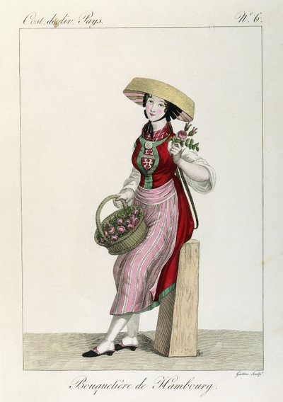 Traje Feminino Hamburgo de Louis Marie (after) Lante