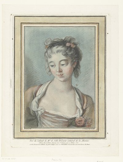 Busto de uma jovem mulher
Première tête de Louis Marin Bonnet