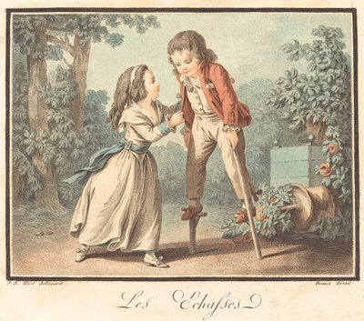 Stilts, c. 1790. de Louis Marin Bonnet