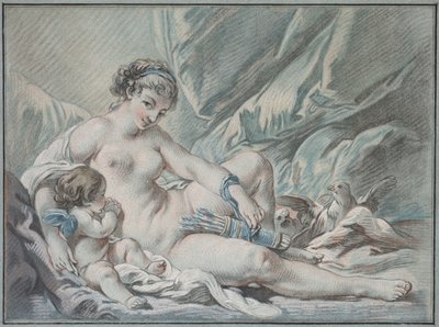 O amor pede a Vênus que lhe devolva suas armas, 1768. de Louis Marin Bonnet