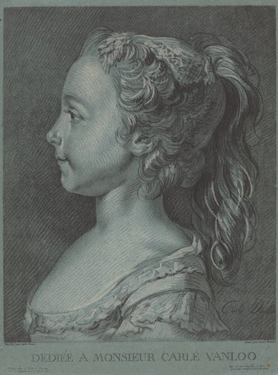 Marie-Rosalie Vanloo, c. 1764. de Louis Marin Bonnet