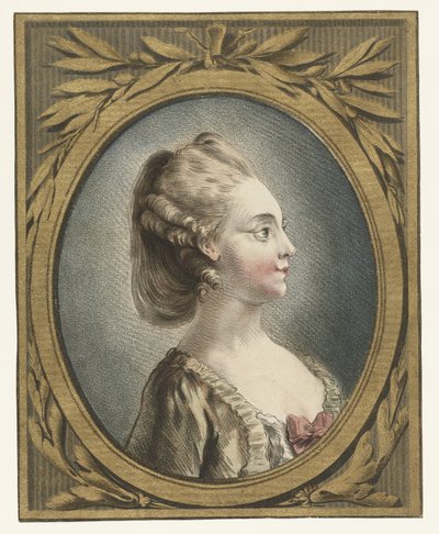 Retrato de uma jovem tete de Louis Marin Bonnet