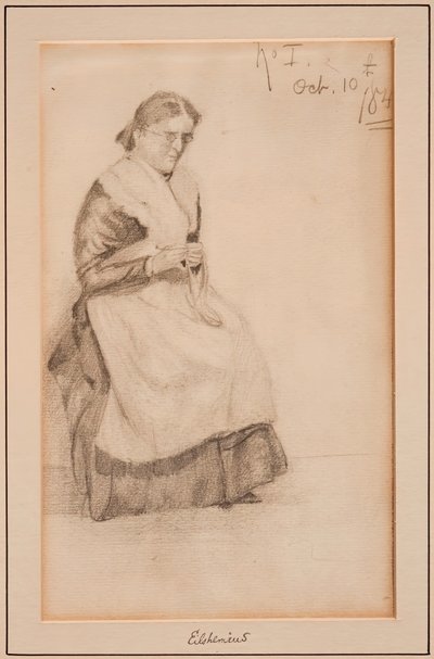 Tricotar, 1884. de Louis Michel Eilshemius