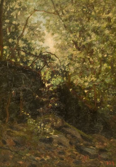 Night Through Forest, 1889. de Louis Michel Eilshemius