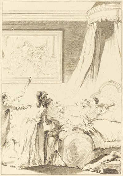 Le gascon puni de Louis Michel Halbou and Antoine Jean Duclos after Jean Honoré Fragonard