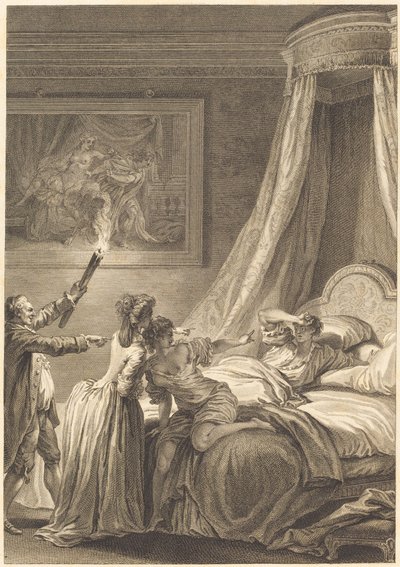 Le gascon puni de Louis Michel Halbou and Antoine Jean Duclos after Jean Honoré Fragonard