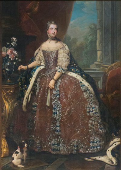 Luísa Isabel de França, c.1760 (óleo sobre tela) de Louis Michel van (after) Loo