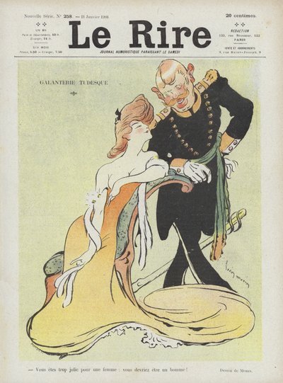 Galantaria teutônica. Ilustração para o riso de Louis Morin
