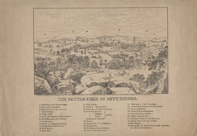 O campo de batalha de Gettysburg, c.1867 de Louis N. Rosenthal