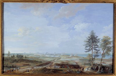 Guerra de Independência dos Estados Unidos (1775-1783): "Cerco de Yorktown de 6 a 19 de outubro de Louis Nicolas van Blarenberghe