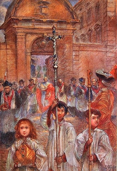 Procissão solene em Frejus, em honra de São Leonce de Louis Ollier