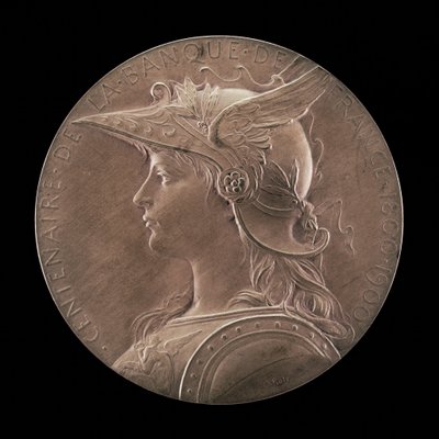 Centenário do Banco da França, 1800-1900 [anverso], 1900. de Louis Oscar Roty