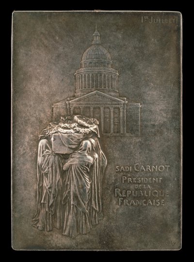 O Corpo do Presidente Sadi Carnot Borne ao Panthéon [anverso], 1894. de Louis Oscar Roty