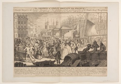 As importações da Grã-Bretanha provenientes de França de Louis Philippe Boitard
