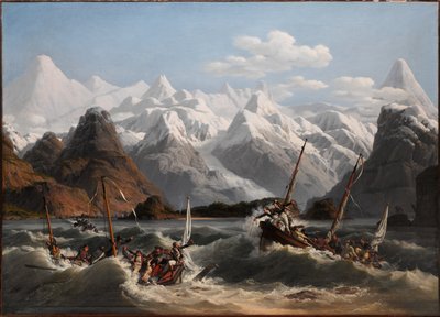 Naufrágio na costa do Alasca de Louis Philippe Crepin