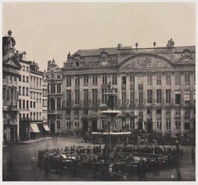 Construção sem título da fonte comemorativa, julho de 1856. de Louis Pierre Theophile Dubois de Nehaut