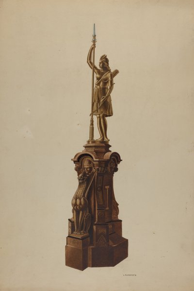 Newel Post, 1938. de Louis Plogsted
