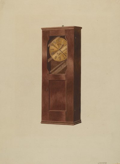 Relógio de Prateleira, c. 1937. de Louis Plogsted