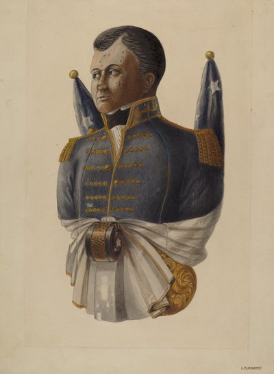 Figurehead do navio, c. 1938. de Louis Plogsted