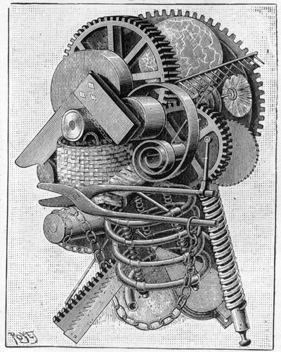 O chefe de um inventor, 1893 de Louis Poyet
