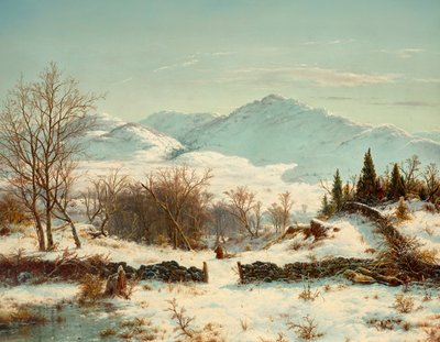 Cena de inverno de Louis Remy Mignot