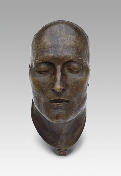Máscara da Morte de Napoleão, modelado 1821 elenco 1833 de Louis Richard