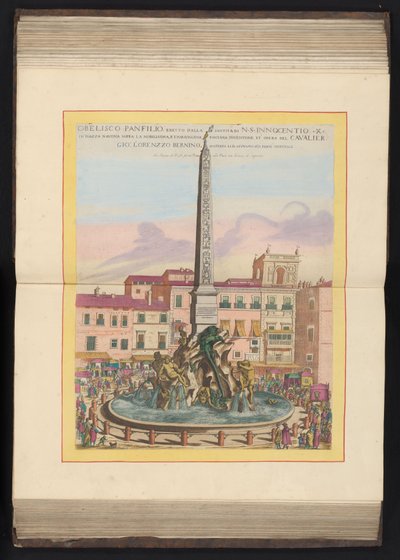 Vierstromenfontein te Roma
Obelisco Panfilio, erigido pelo santo N. S. Innocentio X (...) (título sobre o objecto) de Louis Rouhier