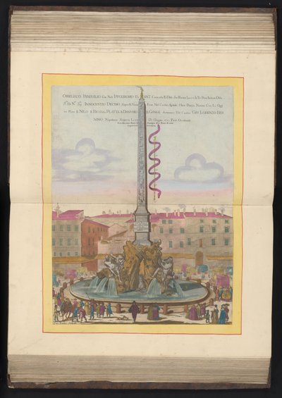 Vierstromenfontein te Roma Obelisco Panphilio gia nell ippodrom (...) (título no objeto) de Louis Rouhier
